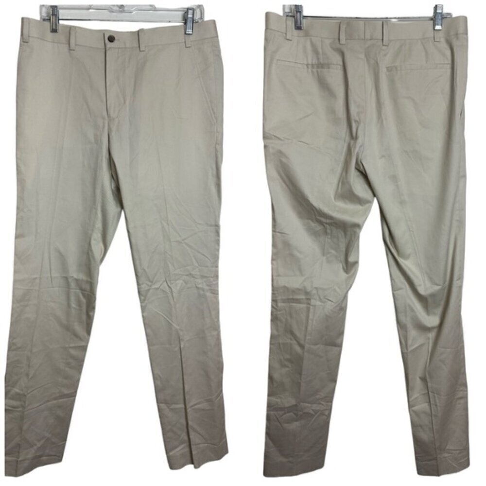 Indochin Mid Rise Slim Straight Stone Lightweight Chinos Trousers Pants